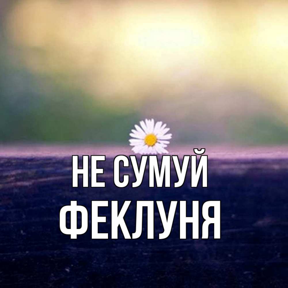 Открытка на каждый день з підписом, Феклуня Не сумуй красота Прикольна листівка з побажанням онлайн скачати безкоштовно 