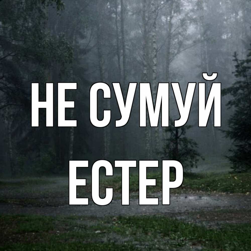 Открытка на каждый день з підписом, Естер Не сумуй осень Прикольна листівка з побажанням онлайн скачати безкоштовно 
