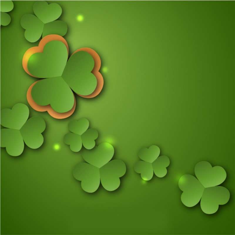 Открытка красивый клевер  много трехлистных листочков клевера  Бажаю тобі успіху 