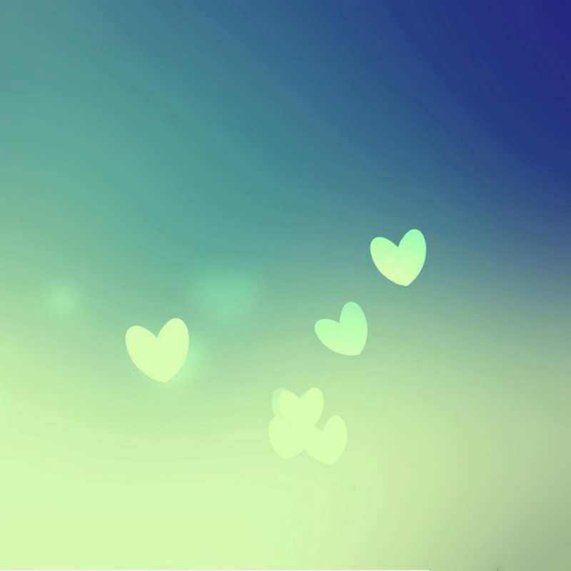 Открытка открытка для любимой с сердечками  градиент синий  Я тебе кохаю 