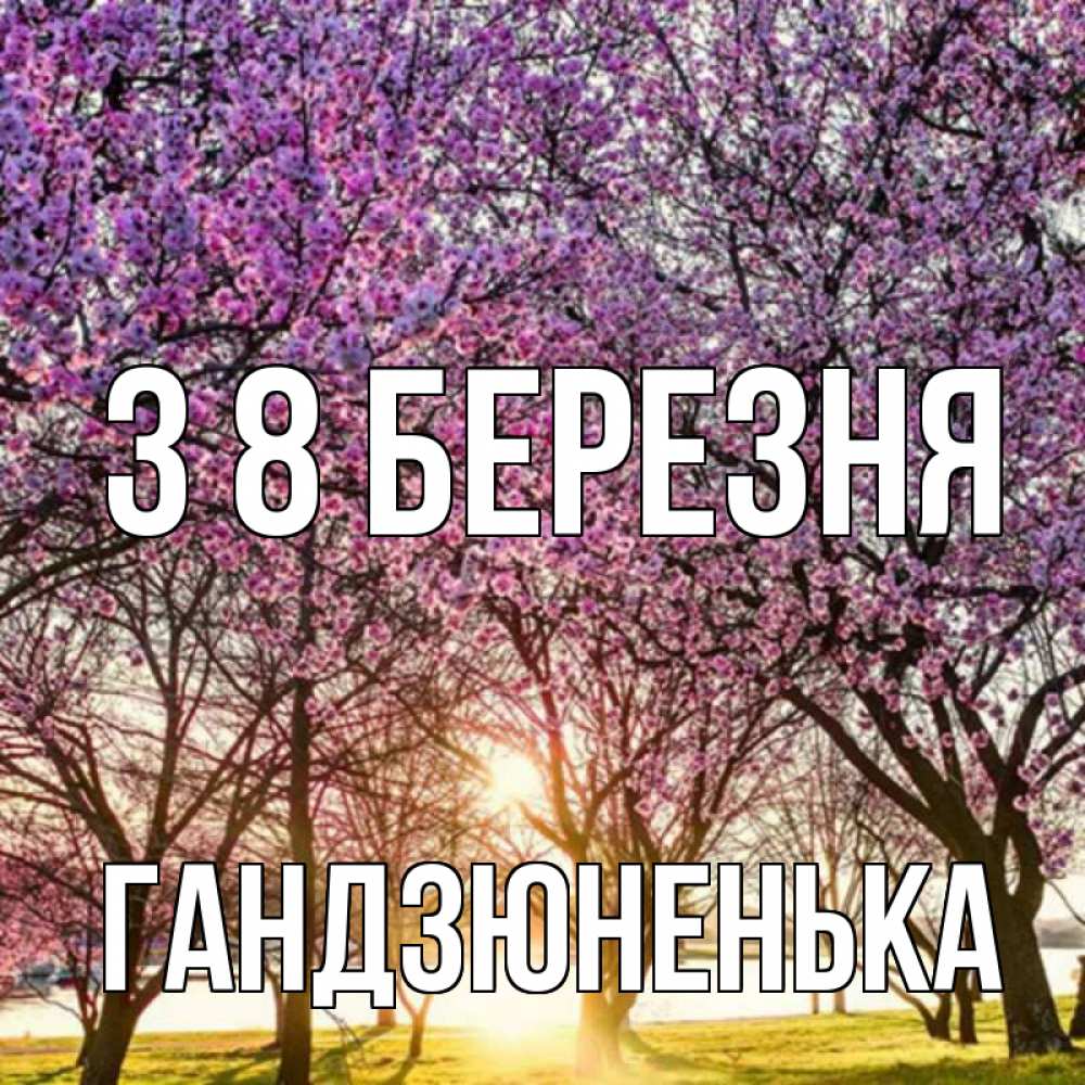 Открытка на каждый день з підписом, Гандзюненька З 8 БЕРЕЗНЯ международный женский день Прикольна листівка з побажанням онлайн скачати безкоштовно 
