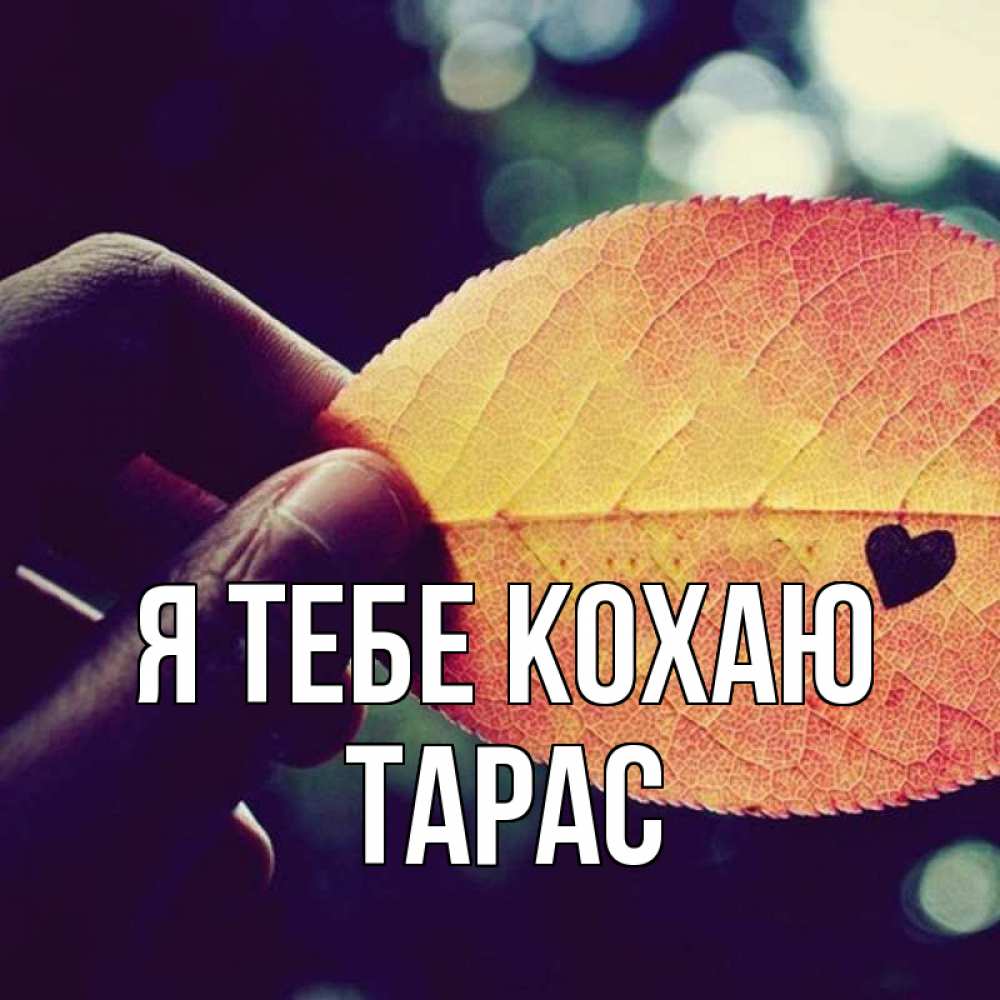 Открытка на каждый день з підписом, Тарас Я тебе кохаю держу лист Прикольна листівка з побажанням онлайн скачати безкоштовно 