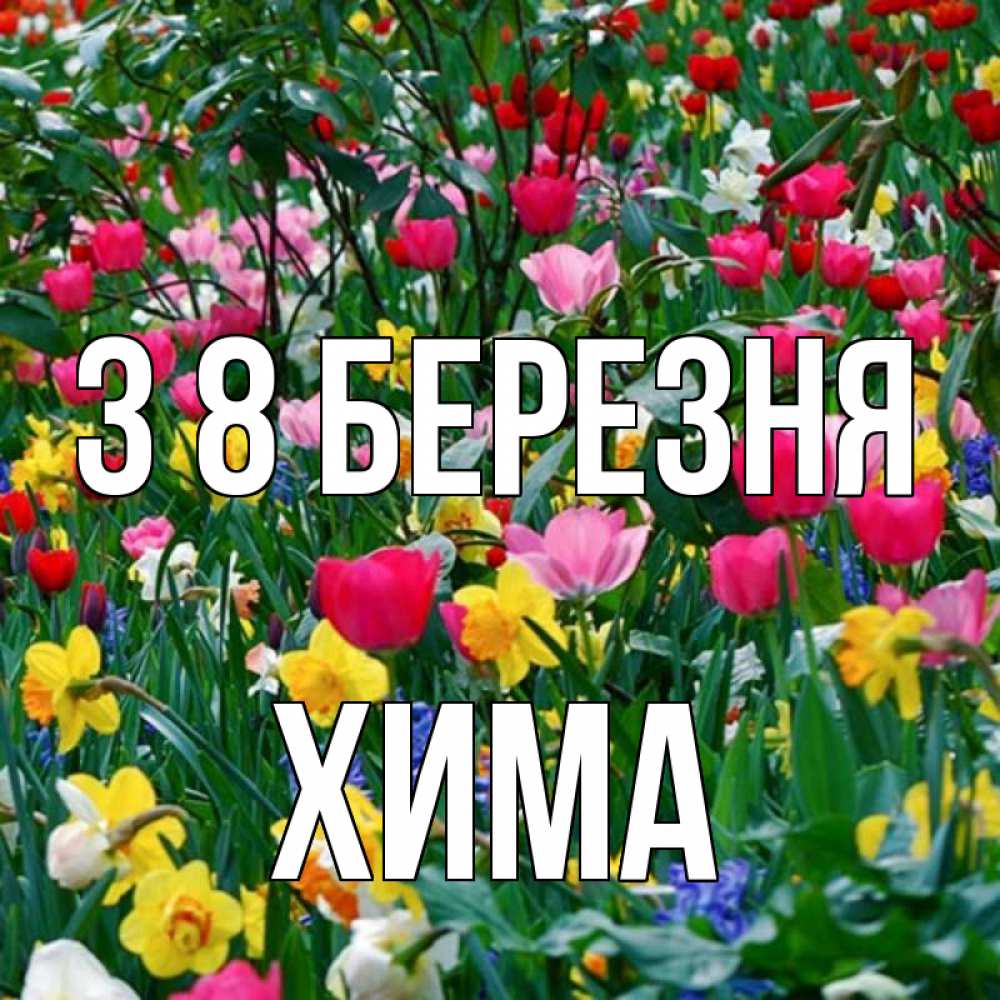 Открытка на каждый день з підписом, Хима З 8 БЕРЕЗНЯ с международным женским днем поздравления для женщины Прикольна листівка з побажанням онлайн скачати безкоштовно 