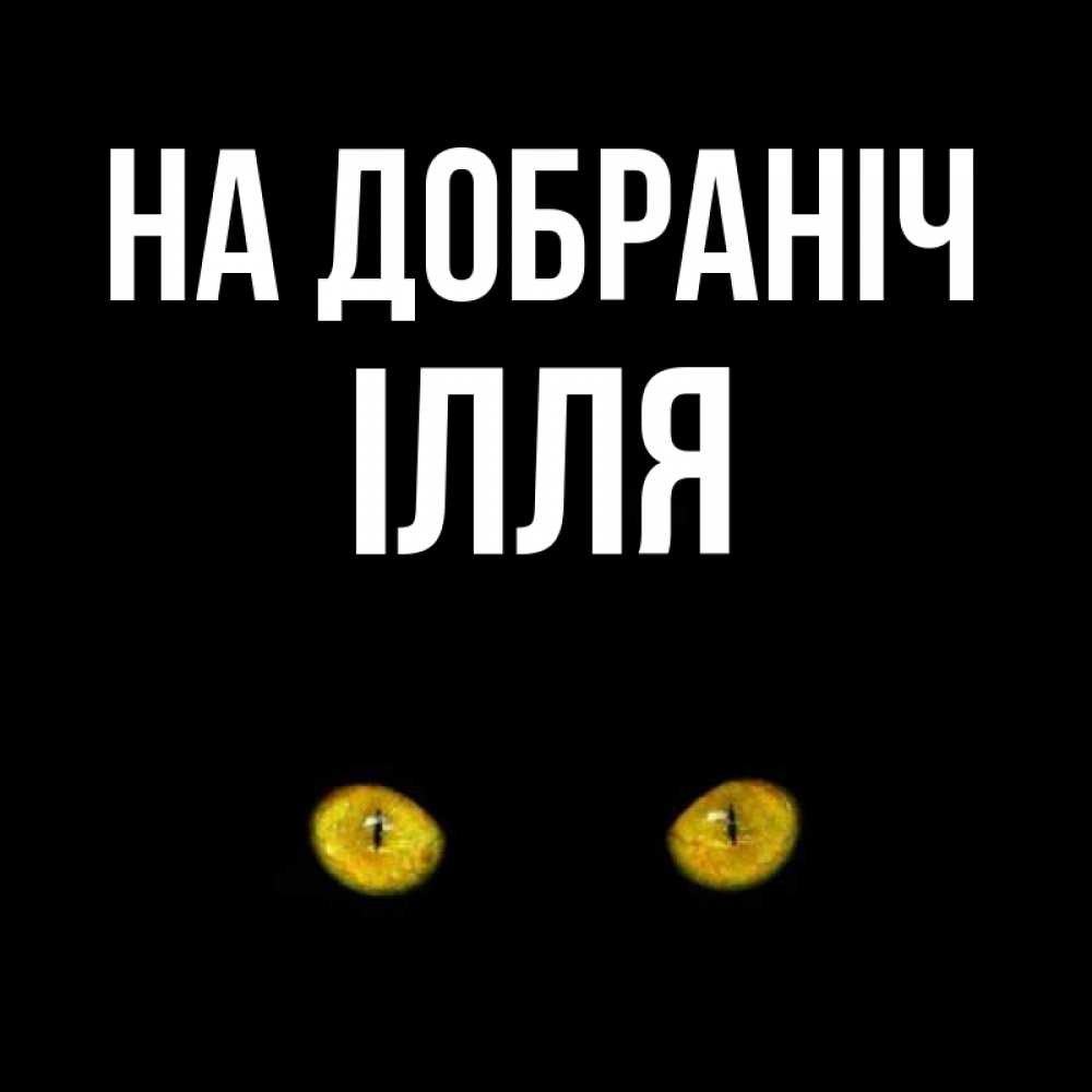 Открытка на каждый день з підписом, Ілля На добраніч сладких снов бесстрашный мой дружочек Прикольна листівка з побажанням онлайн скачати безкоштовно 