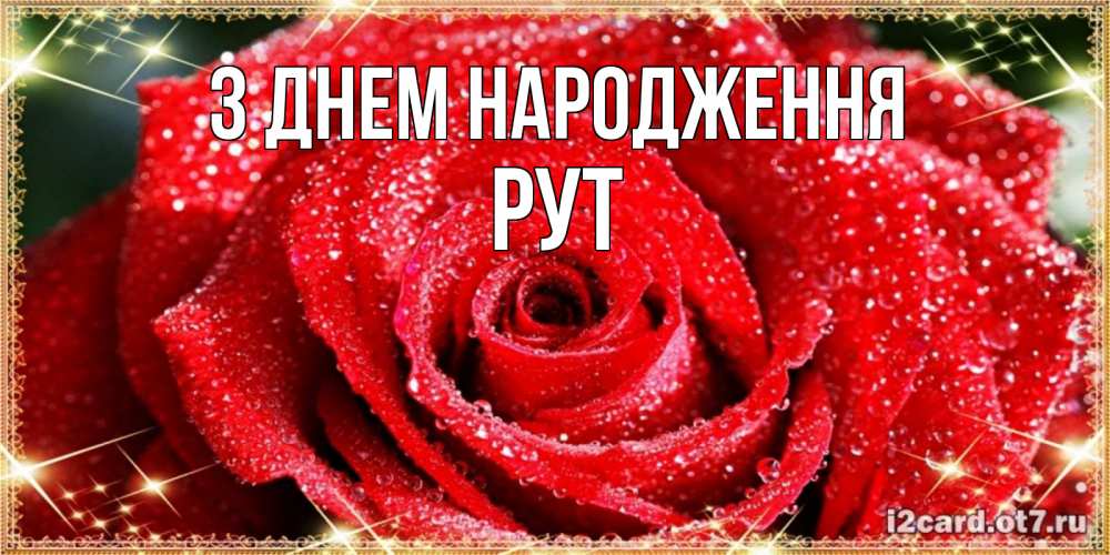 Открытка на каждый день з підписом, Рут З Днем народження роса и роза. открытка с красивой розой Прикольна листівка з побажанням онлайн скачати безкоштовно 