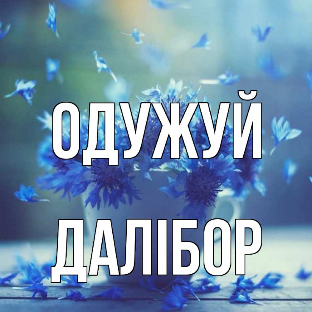 Открытка на каждый день з підписом, Далібор Одужуй кружка с зельем и цветами Прикольна листівка з побажанням онлайн скачати безкоштовно 