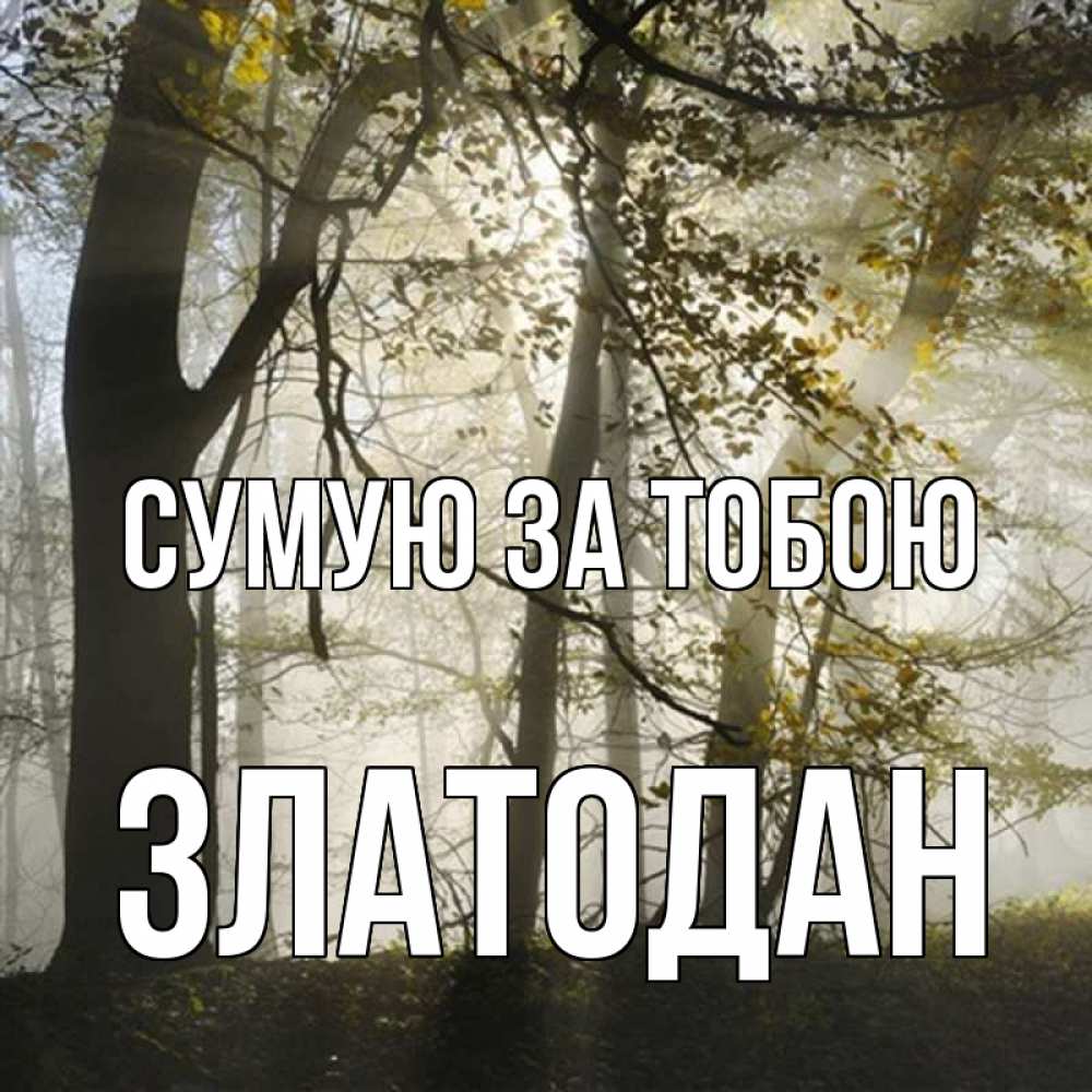 Открытка на каждый день з підписом, Златодан Сумую за тобою грустно Прикольна листівка з побажанням онлайн скачати безкоштовно 