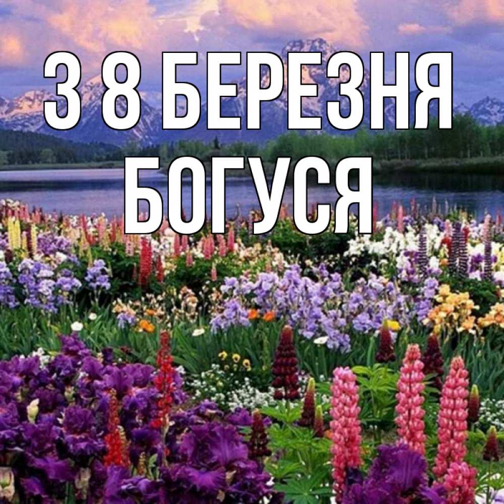 Открытка на каждый день з підписом, Богуся З 8 БЕРЕЗНЯ международный женский день Прикольна листівка з побажанням онлайн скачати безкоштовно 
