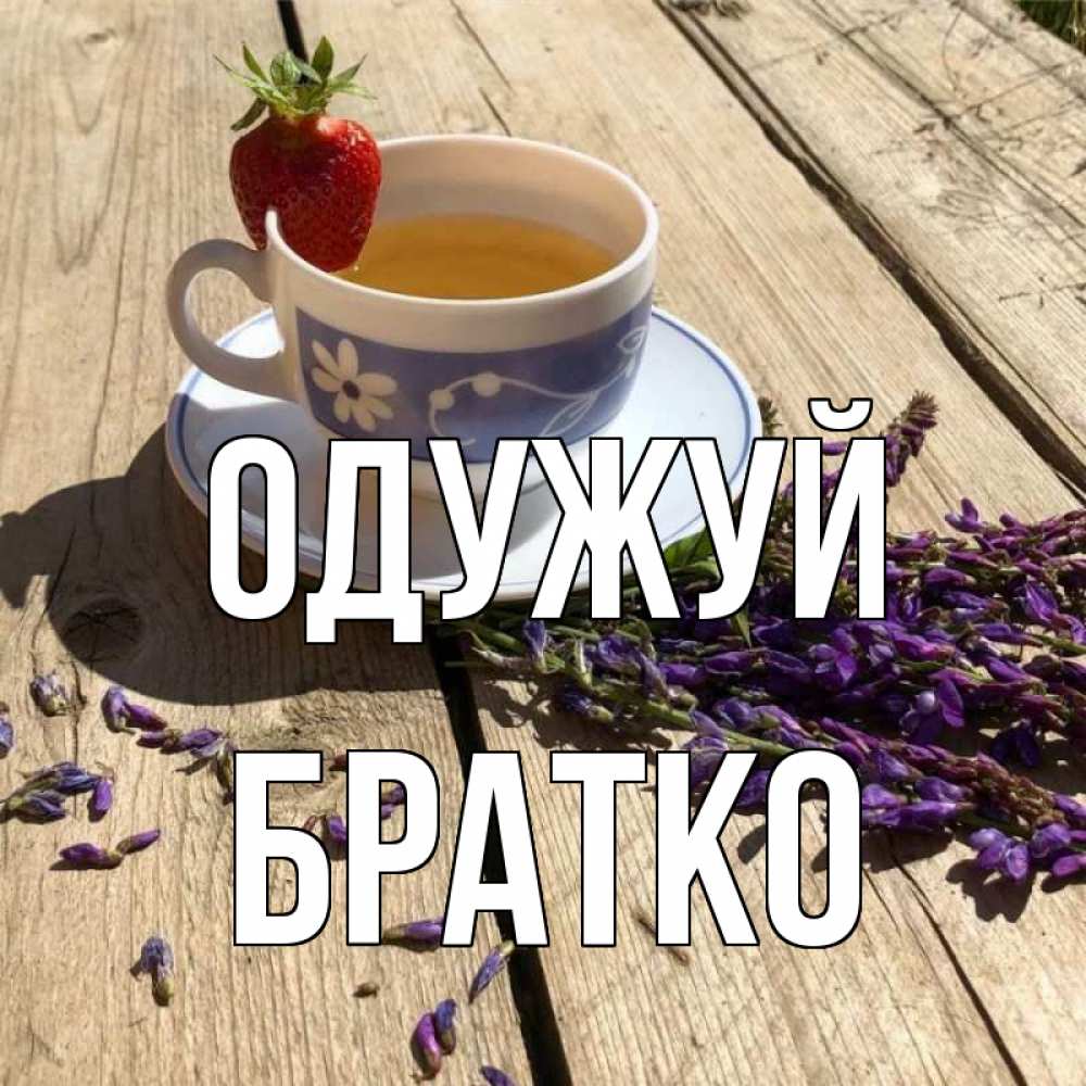 Открытка на каждый день з підписом, Братко Одужуй чай Прикольна листівка з побажанням онлайн скачати безкоштовно 