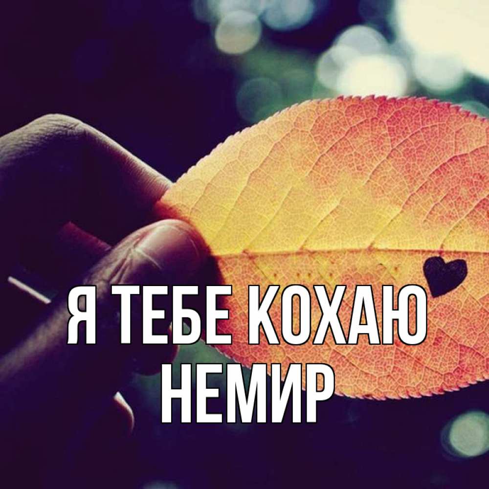 Открытка на каждый день з підписом, Немир Я тебе кохаю держу лист Прикольна листівка з побажанням онлайн скачати безкоштовно 