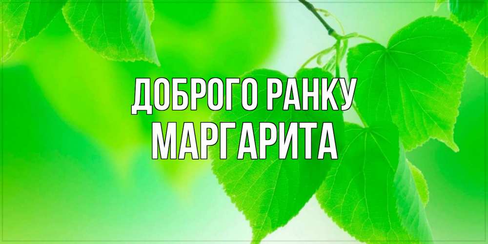 Открытка на каждый день з підписом, Маргарита Доброго ранку доброе утро с березовыми листьями Прикольна листівка з побажанням онлайн скачати безкоштовно 