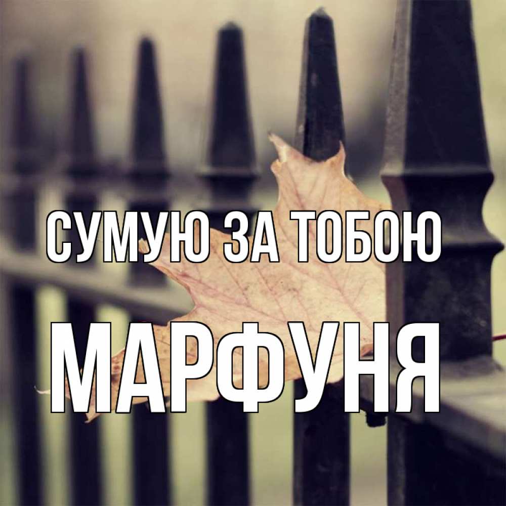 Открытка на каждый день з підписом, Марфуня Сумую за тобою очень скучно Прикольна листівка з побажанням онлайн скачати безкоштовно 