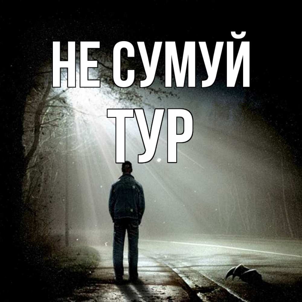 Открытка на каждый день з підписом, Тур Не сумуй свет с неба в лесу Прикольна листівка з побажанням онлайн скачати безкоштовно 