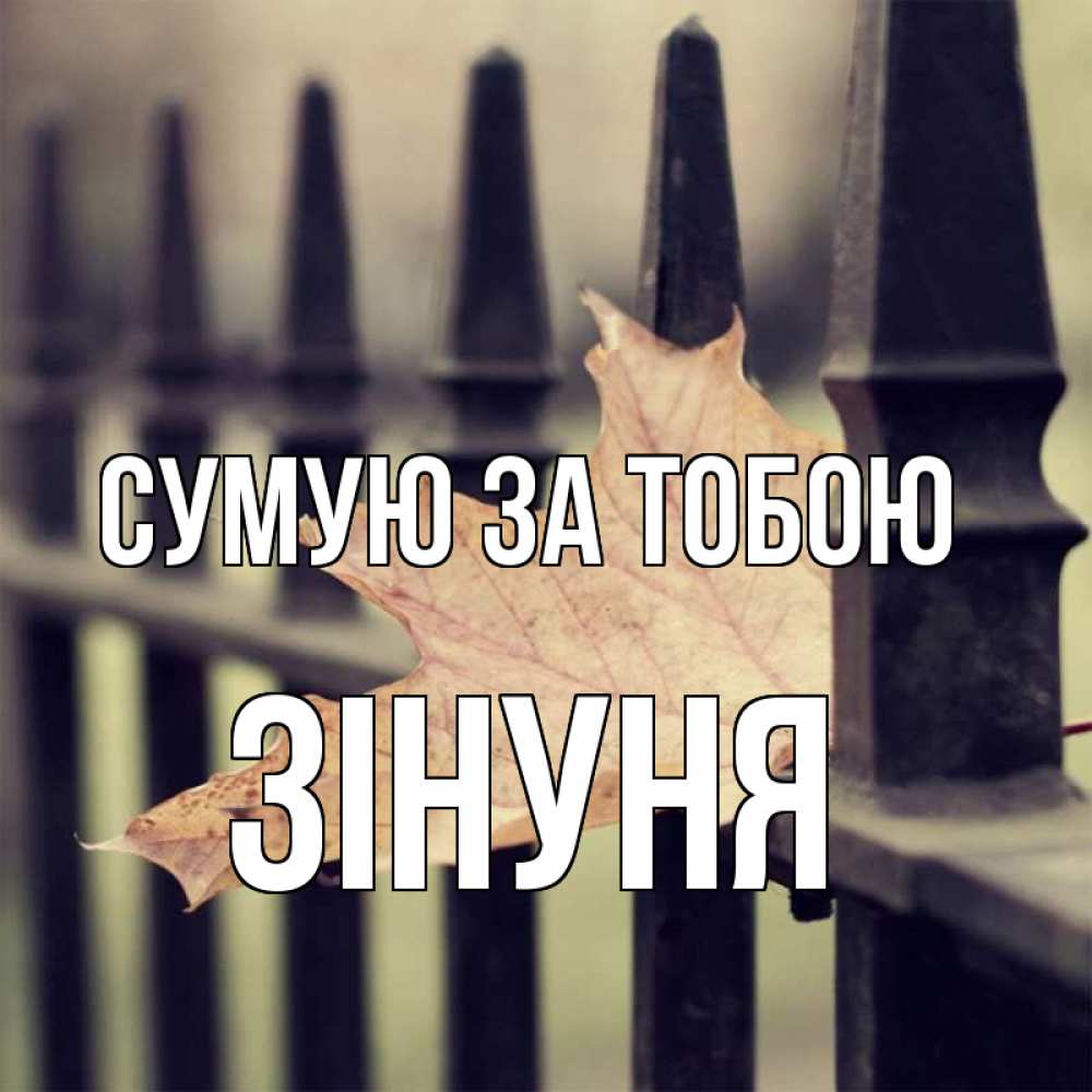 Открытка на каждый день з підписом, Зінуня Сумую за тобою очень скучно Прикольна листівка з побажанням онлайн скачати безкоштовно 