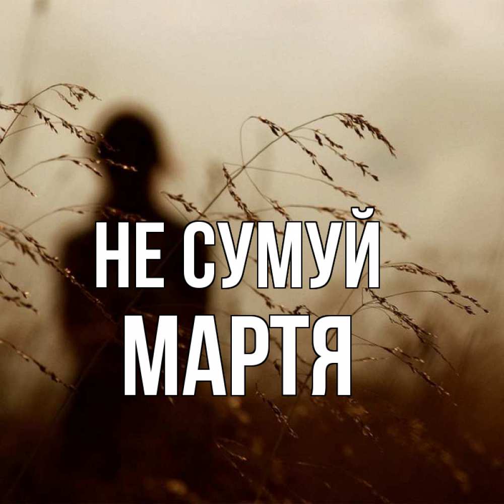 Открытка на каждый день з підписом, Мартя Не сумуй грусть Прикольна листівка з побажанням онлайн скачати безкоштовно 