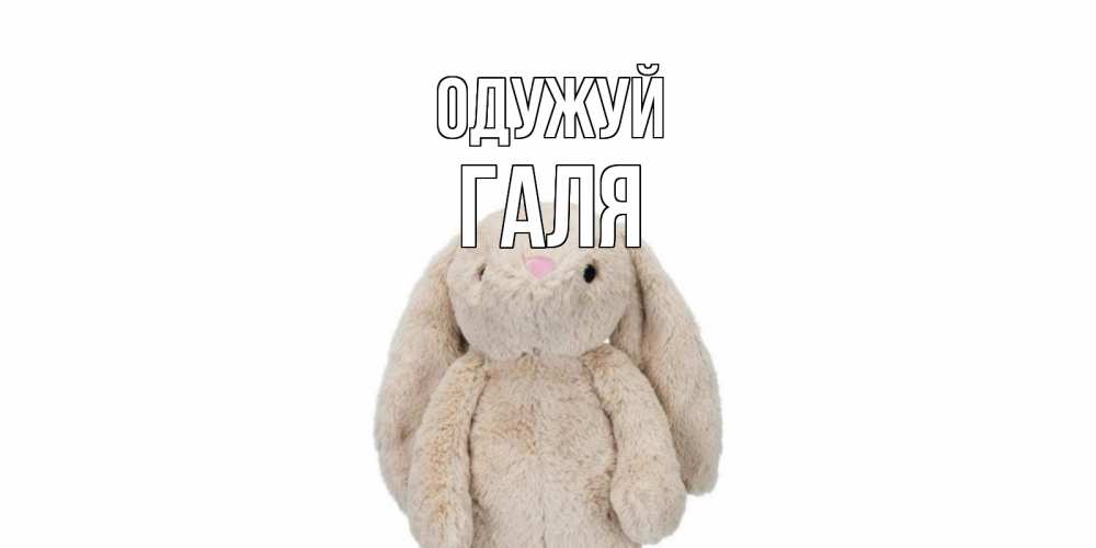 Открытка на каждый день з підписом, Галя Одужуй не болей Прикольна листівка з побажанням онлайн скачати безкоштовно 
