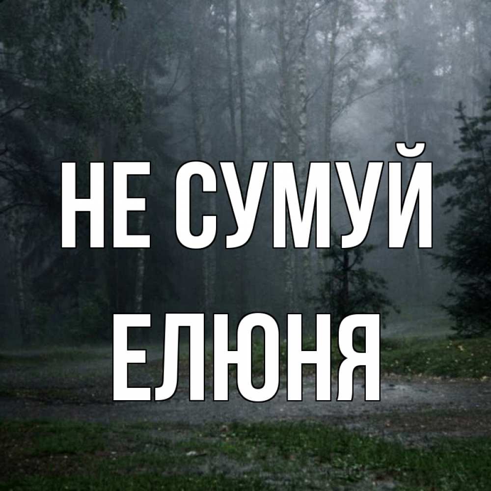 Открытка на каждый день з підписом, Елюня Не сумуй осень Прикольна листівка з побажанням онлайн скачати безкоштовно 