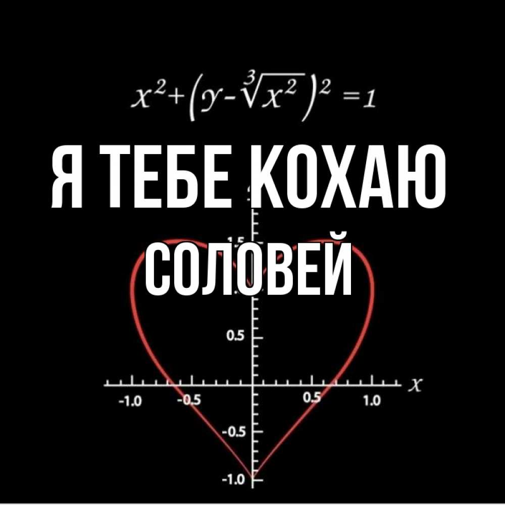 Открытка на каждый день з підписом, Соловей Я тебе кохаю сердечная формула Прикольна листівка з побажанням онлайн скачати безкоштовно 