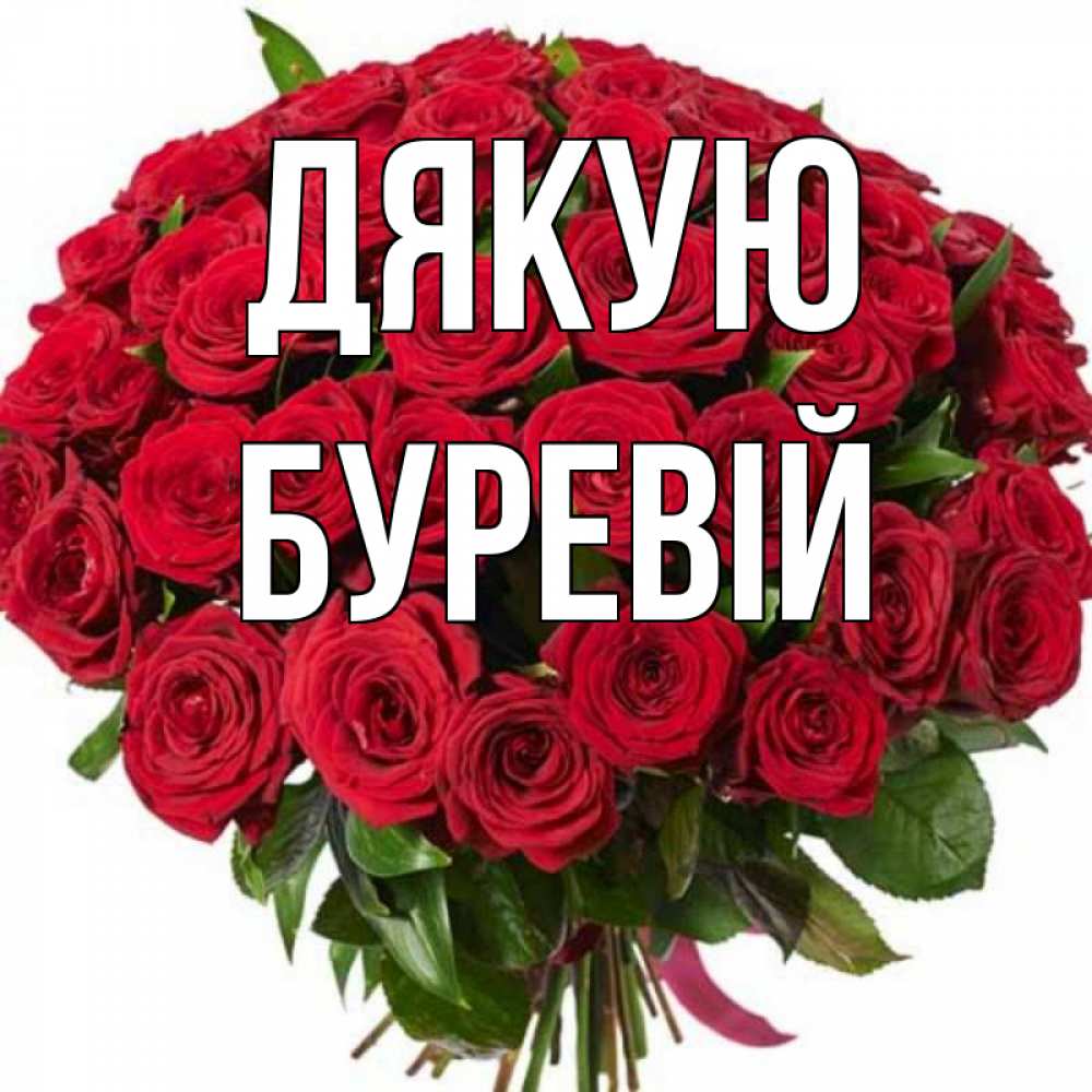 Открытка на каждый день з підписом, Буревій Дякую букет красных роз Прикольна листівка з побажанням онлайн скачати безкоштовно 