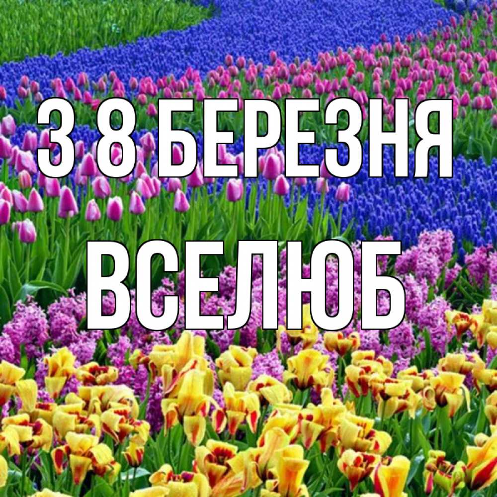 Открытка на каждый день з підписом, Вселюб З 8 БЕРЕЗНЯ цветы Прикольна листівка з побажанням онлайн скачати безкоштовно 