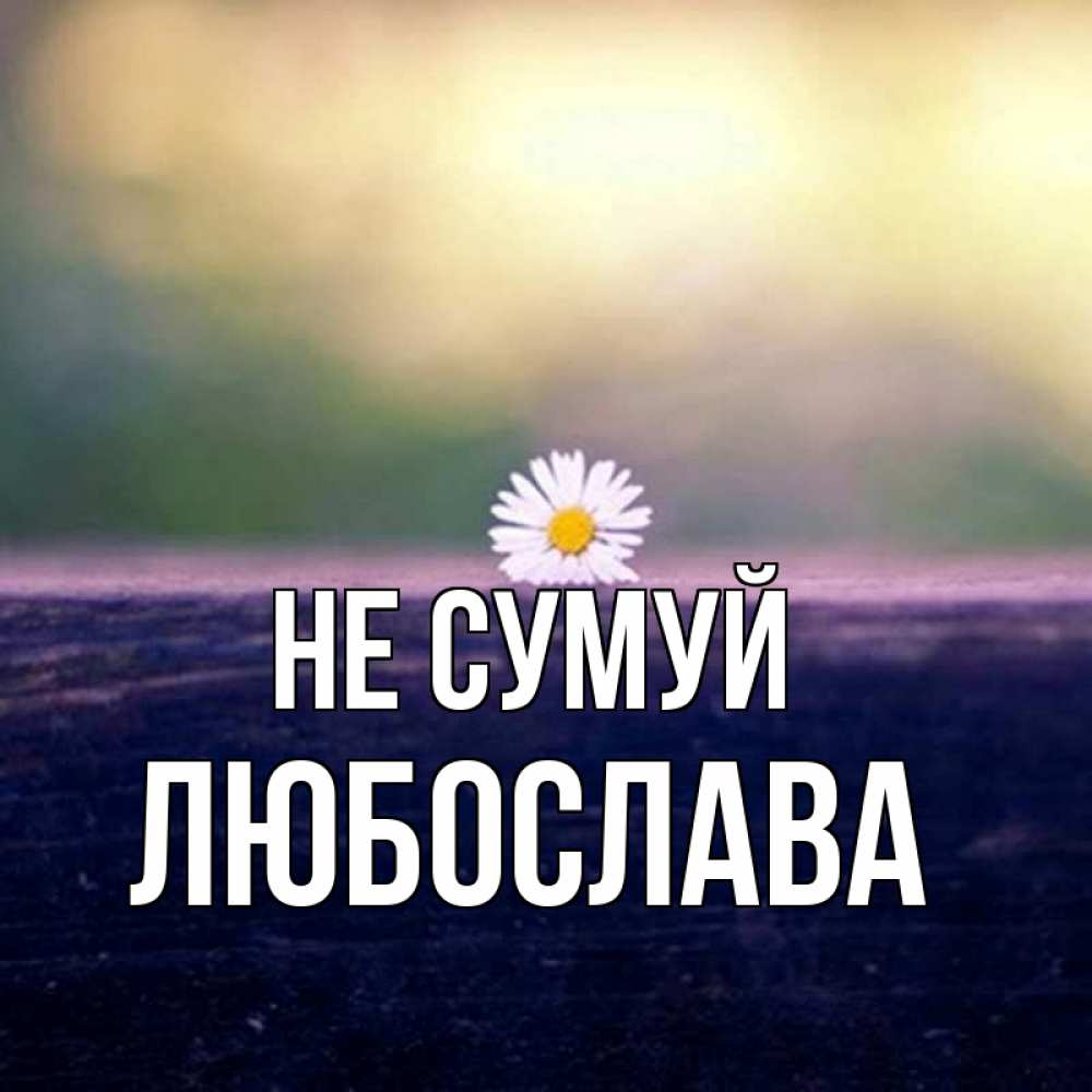 Открытка на каждый день з підписом, Любослава Не сумуй красота Прикольна листівка з побажанням онлайн скачати безкоштовно 