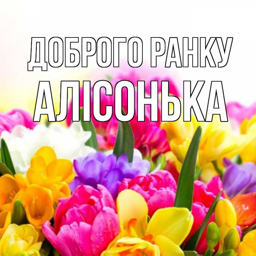 Открытка на каждый день з підписом, Алісонька Доброго ранку создать открытку со свое подписью Прикольна листівка з побажанням онлайн скачати безкоштовно 