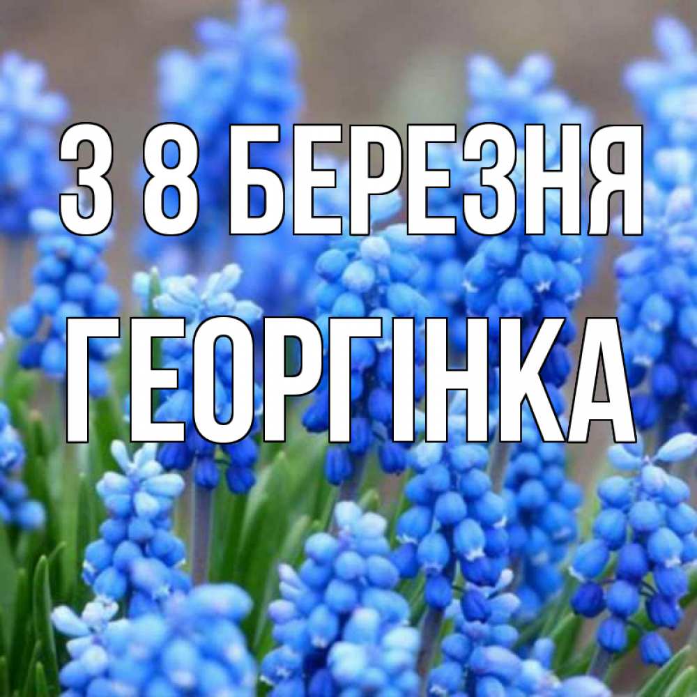 Открытка на каждый день з підписом, Георгінка З 8 БЕРЕЗНЯ Поздравительная открытка для женщин с цветами на праздничную дату Прикольна листівка з побажанням онлайн скачати безкоштовно 