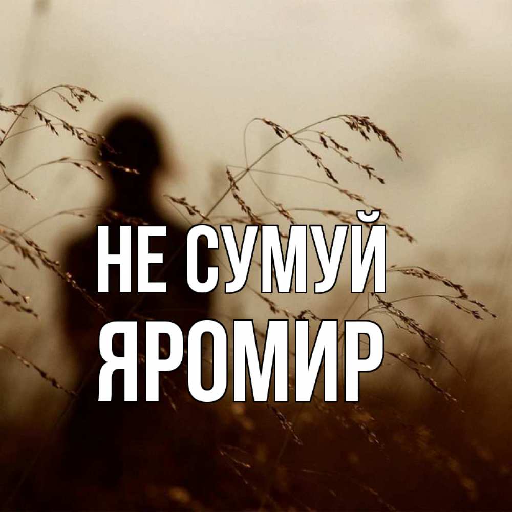 Открытка на каждый день з підписом, Яромир Не сумуй грусть Прикольна листівка з побажанням онлайн скачати безкоштовно 