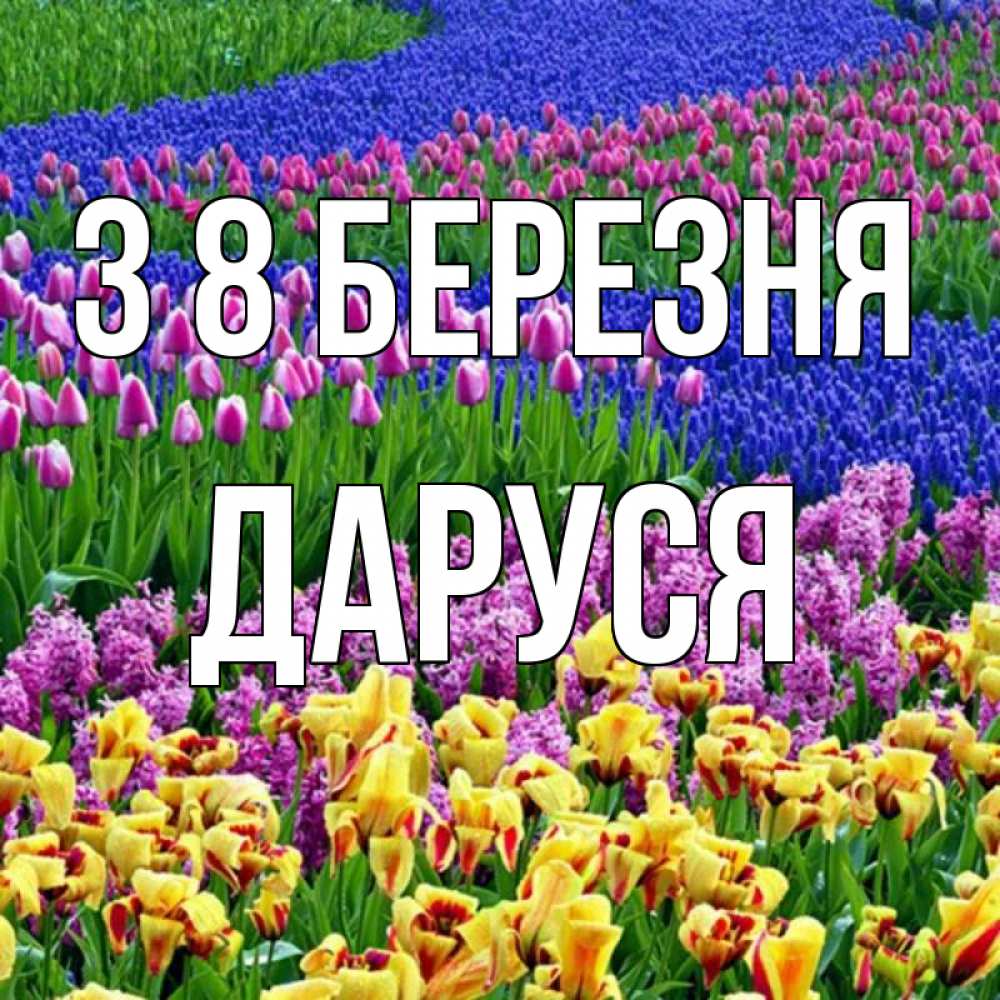 Открытка на каждый день з підписом, Даруся З 8 БЕРЕЗНЯ цветы Прикольна листівка з побажанням онлайн скачати безкоштовно 