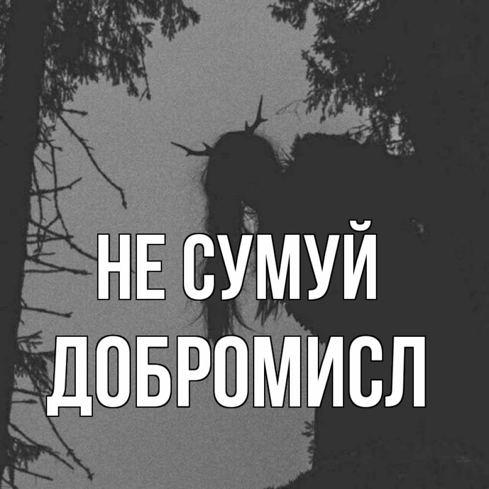 Открытка на каждый день з підписом, Добромисл Не сумуй чудище лесное Прикольна листівка з побажанням онлайн скачати безкоштовно 