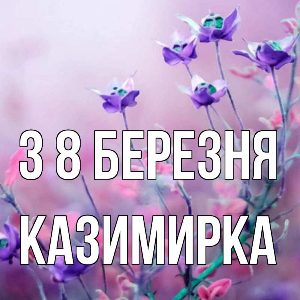 Открытка на каждый день з підписом, Казимирка З 8 БЕРЕЗНЯ международный женский день 2 Прикольна листівка з побажанням онлайн скачати безкоштовно 