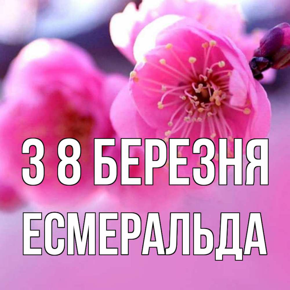 Открытка на каждый день з підписом, Есмеральда З 8 БЕРЕЗНЯ международный женский день Прикольна листівка з побажанням онлайн скачати безкоштовно 