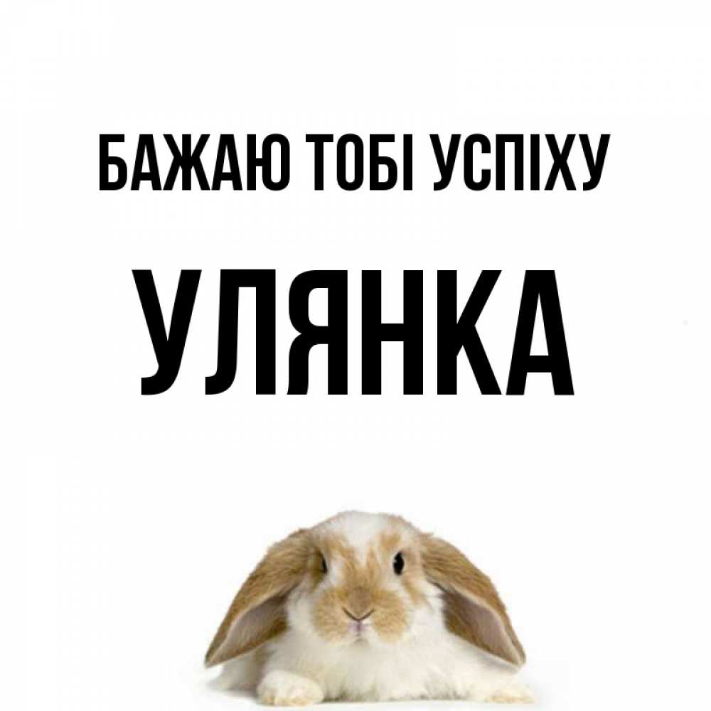 Открытка на каждый день з підписом, Улянка Бажаю тобі успіху открытки с произвольным текстом который можно вставить в открытку и создать ее самостоятельно бесплатно онлайн Прикольна листівка з побажанням онлайн скачати безкоштовно 