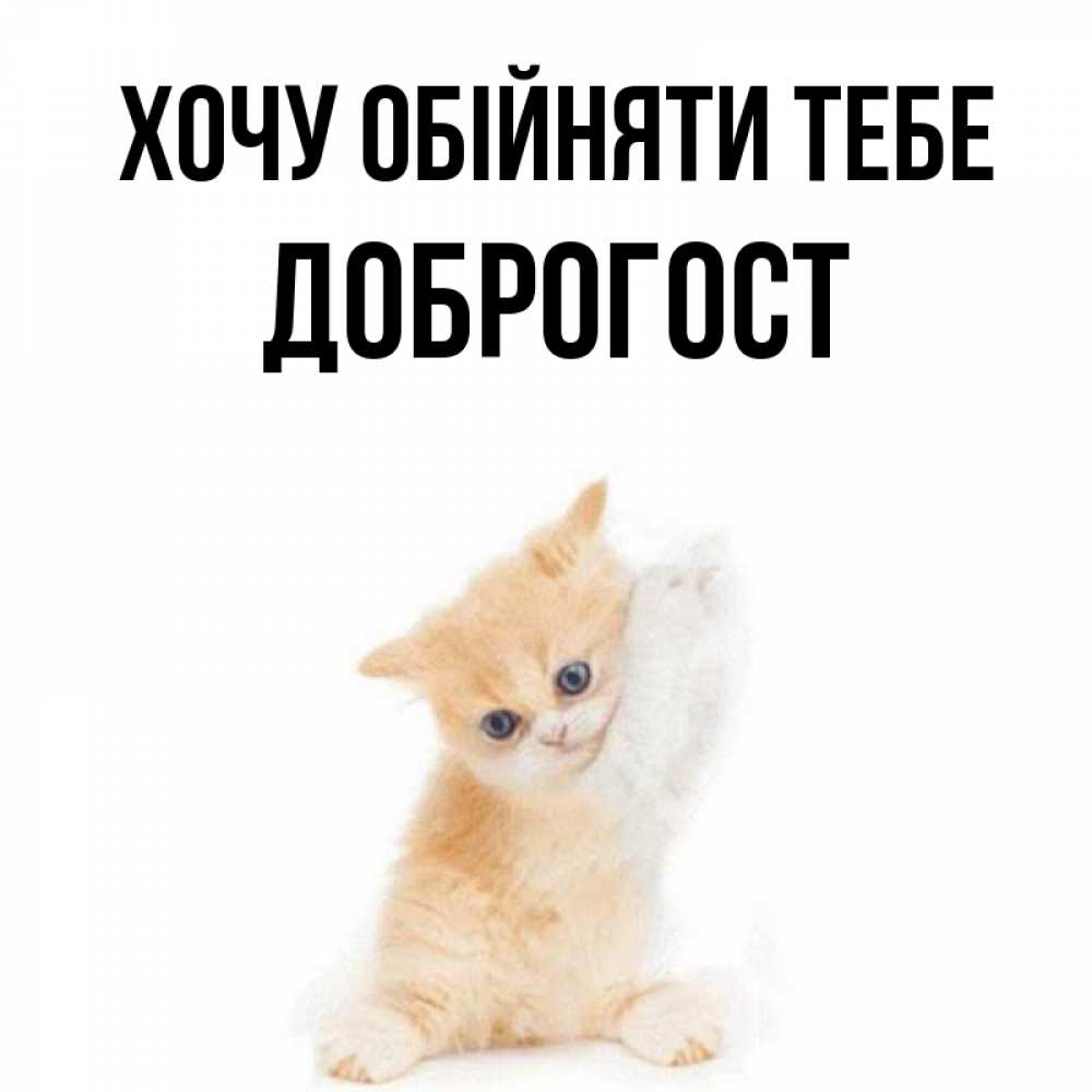 Открытка на каждый день з підписом, Доброгост Хочу обійняти тебе я хочу очень скорее обнимаешек Прикольна листівка з побажанням онлайн скачати безкоштовно 