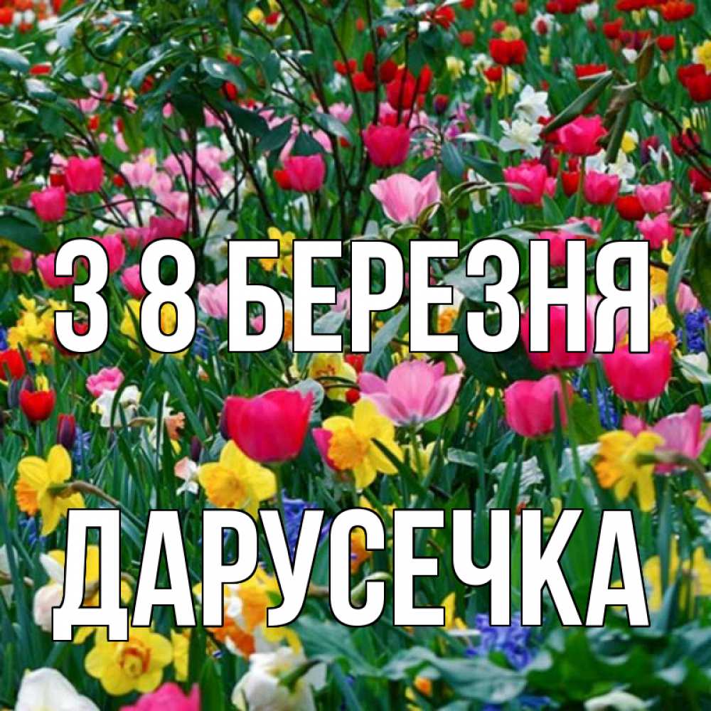 Открытка на каждый день з підписом, Дарусечка З 8 БЕРЕЗНЯ с международным женским днем поздравления для женщины Прикольна листівка з побажанням онлайн скачати безкоштовно 