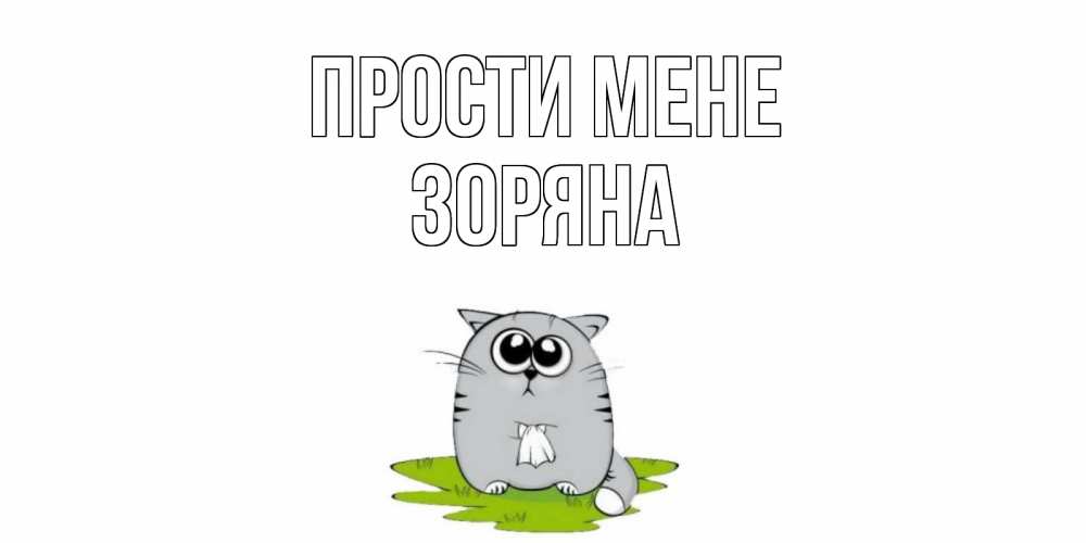 Открытка на каждый день з підписом, Зоряна Прости мене открытка с котиком просящим прощения Прикольна листівка з побажанням онлайн скачати безкоштовно 