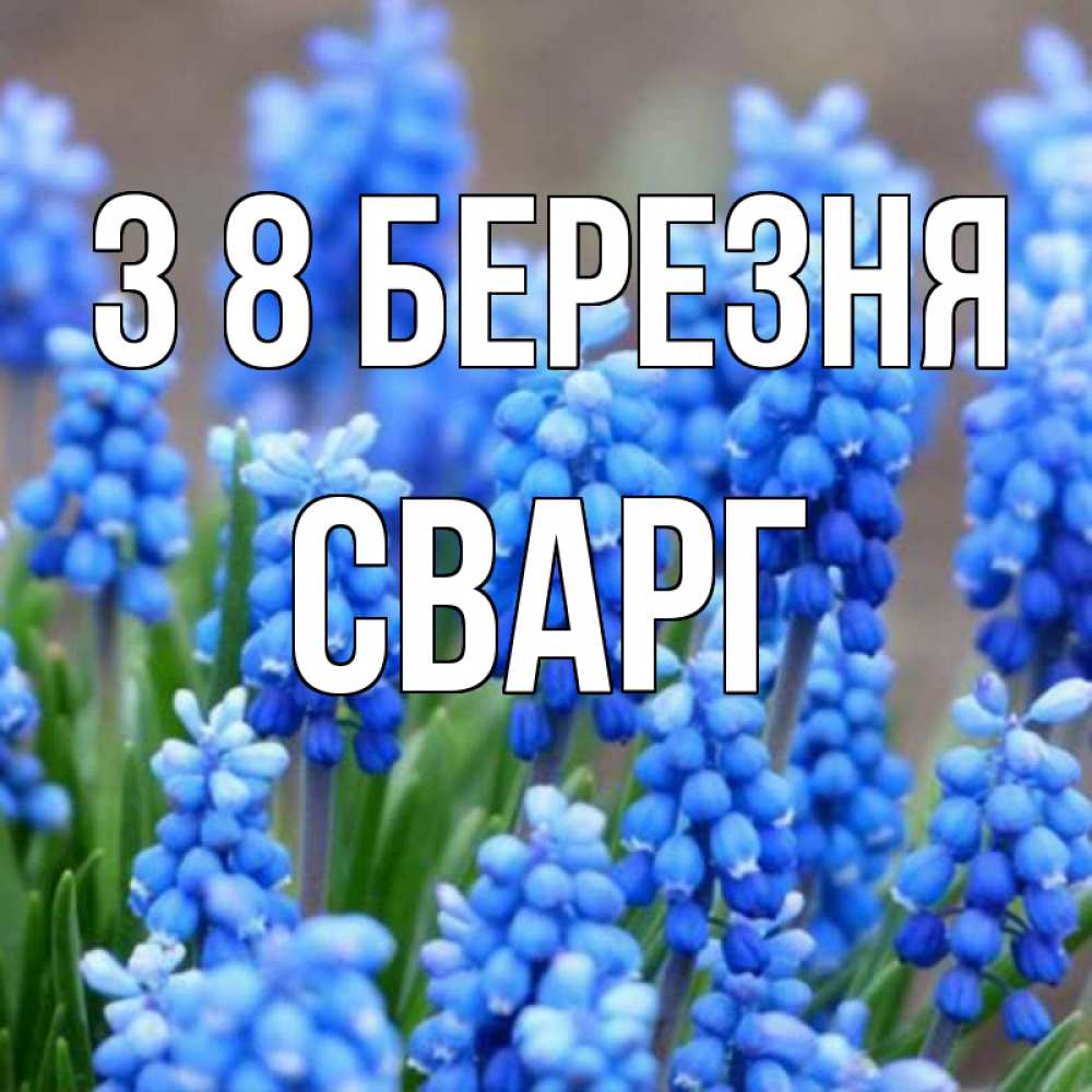 Открытка на каждый день з підписом, Сварг З 8 БЕРЕЗНЯ Поздравительная открытка для женщин с цветами на праздничную дату Прикольна листівка з побажанням онлайн скачати безкоштовно 