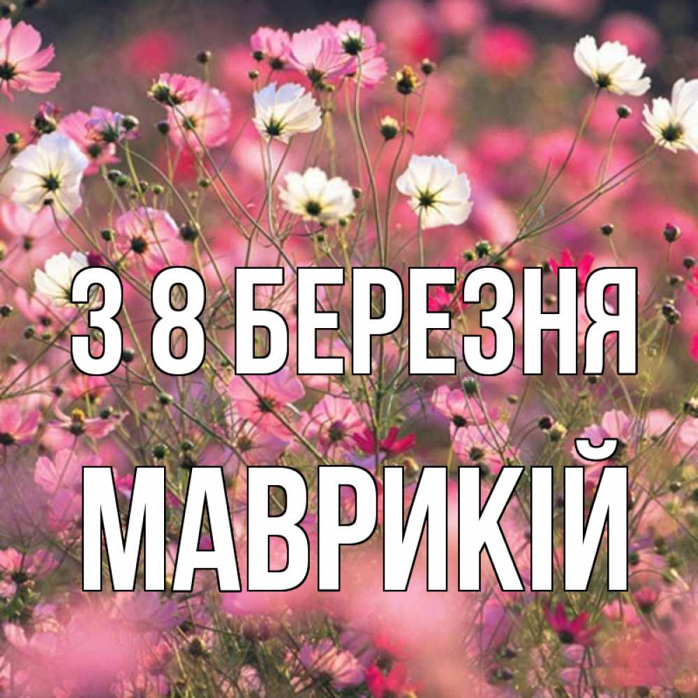 Открытка на каждый день з підписом, Маврикій З 8 БЕРЕЗНЯ красиво 1 Прикольна листівка з побажанням онлайн скачати безкоштовно 