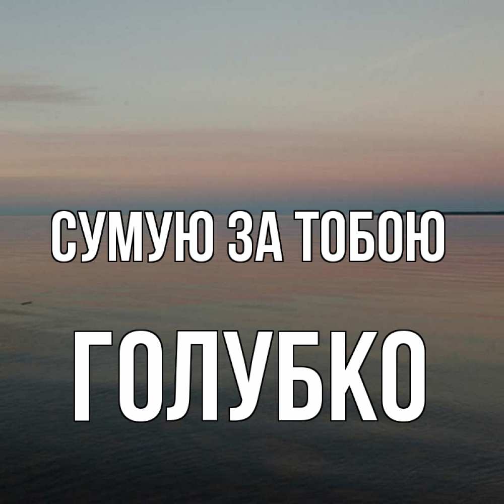 Открытка на каждый день з підписом, Голубко Сумую за тобою пусто Прикольна листівка з побажанням онлайн скачати безкоштовно 