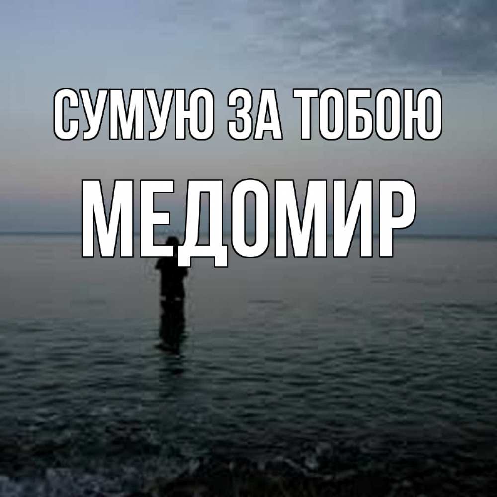 Открытка на каждый день з підписом, Медомир Сумую за тобою скука Прикольна листівка з побажанням онлайн скачати безкоштовно 