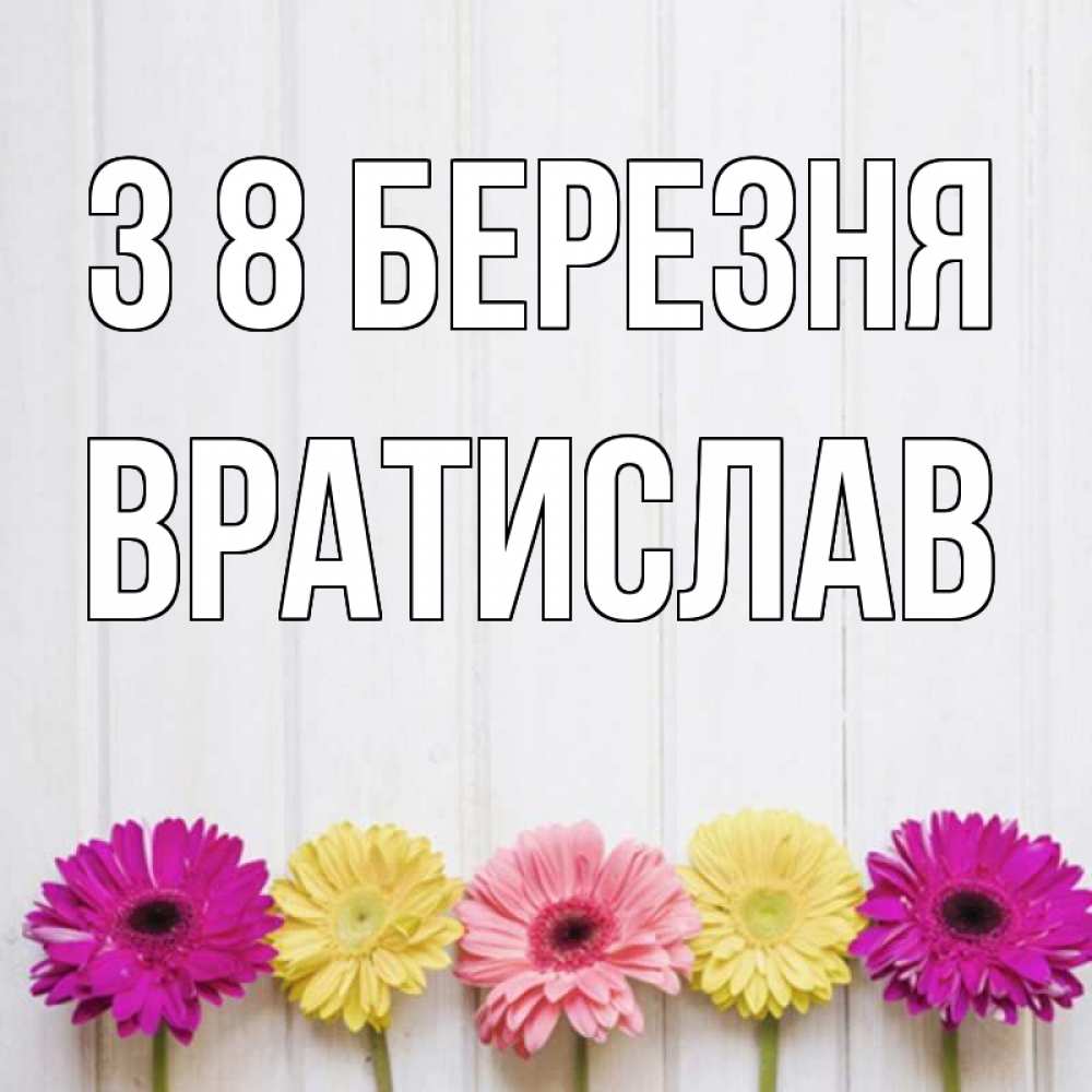 Открытка на каждый день з підписом, Вратислав З 8 БЕРЕЗНЯ женщинам 1 Прикольна листівка з побажанням онлайн скачати безкоштовно 
