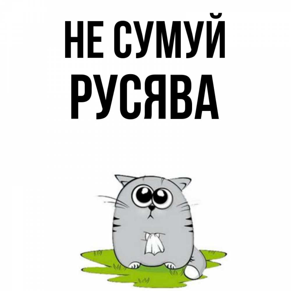 Открытка на каждый день з підписом, Русява Не сумуй грустный котяра Прикольна листівка з побажанням онлайн скачати безкоштовно 