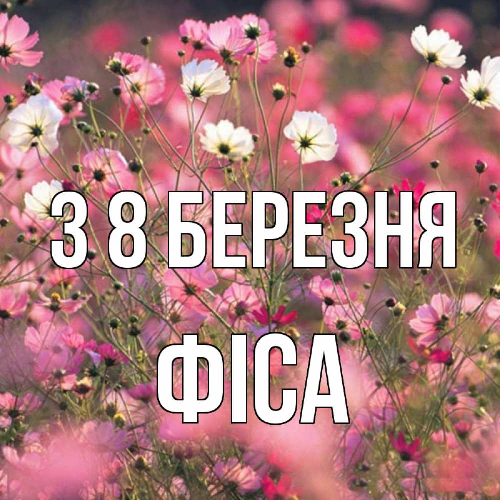 Открытка на каждый день з підписом, Фіса З 8 БЕРЕЗНЯ красиво 1 Прикольна листівка з побажанням онлайн скачати безкоштовно 