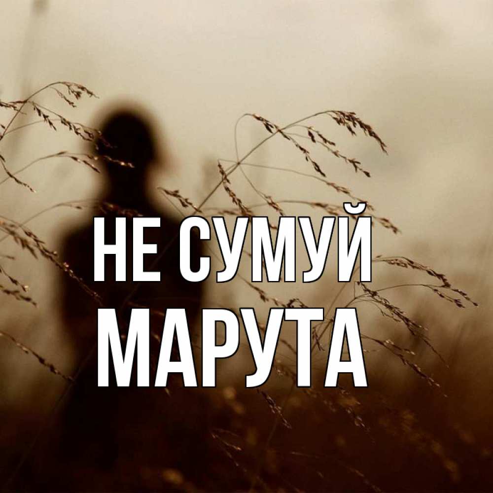 Открытка на каждый день з підписом, Марута Не сумуй грусть Прикольна листівка з побажанням онлайн скачати безкоштовно 