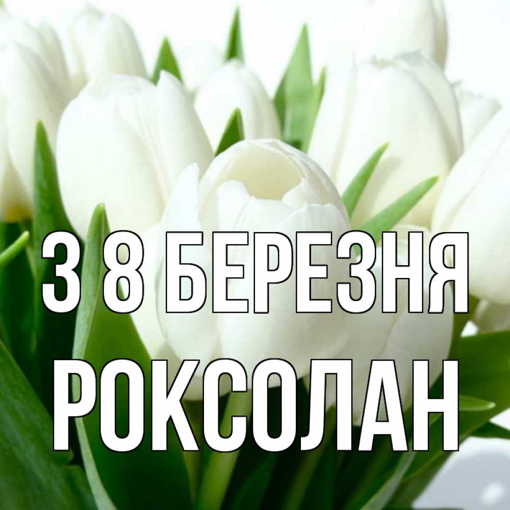 Открытка на каждый день з підписом, Роксолан З 8 БЕРЕЗНЯ цветы Прикольна листівка з побажанням онлайн скачати безкоштовно 