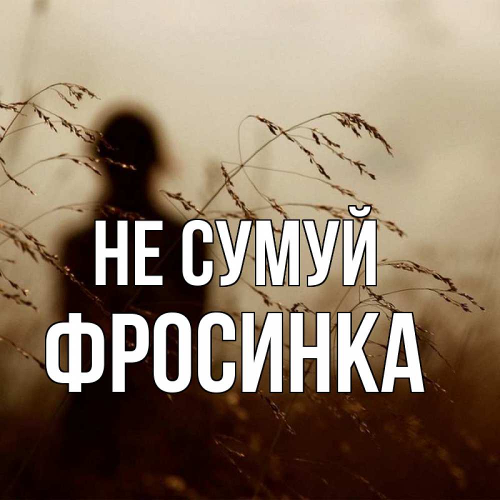 Открытка на каждый день з підписом, Фросинка Не сумуй грусть Прикольна листівка з побажанням онлайн скачати безкоштовно 