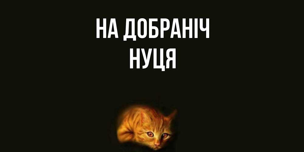 Открытка на каждый день з підписом, Нуця На добраніч кот Прикольна листівка з побажанням онлайн скачати безкоштовно 