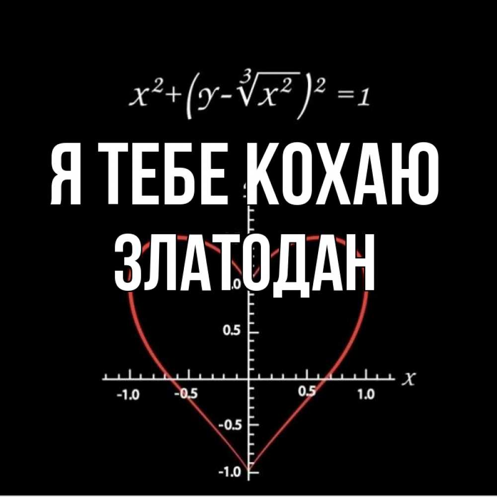 Открытка на каждый день з підписом, Златодан Я тебе кохаю сердечная формула Прикольна листівка з побажанням онлайн скачати безкоштовно 
