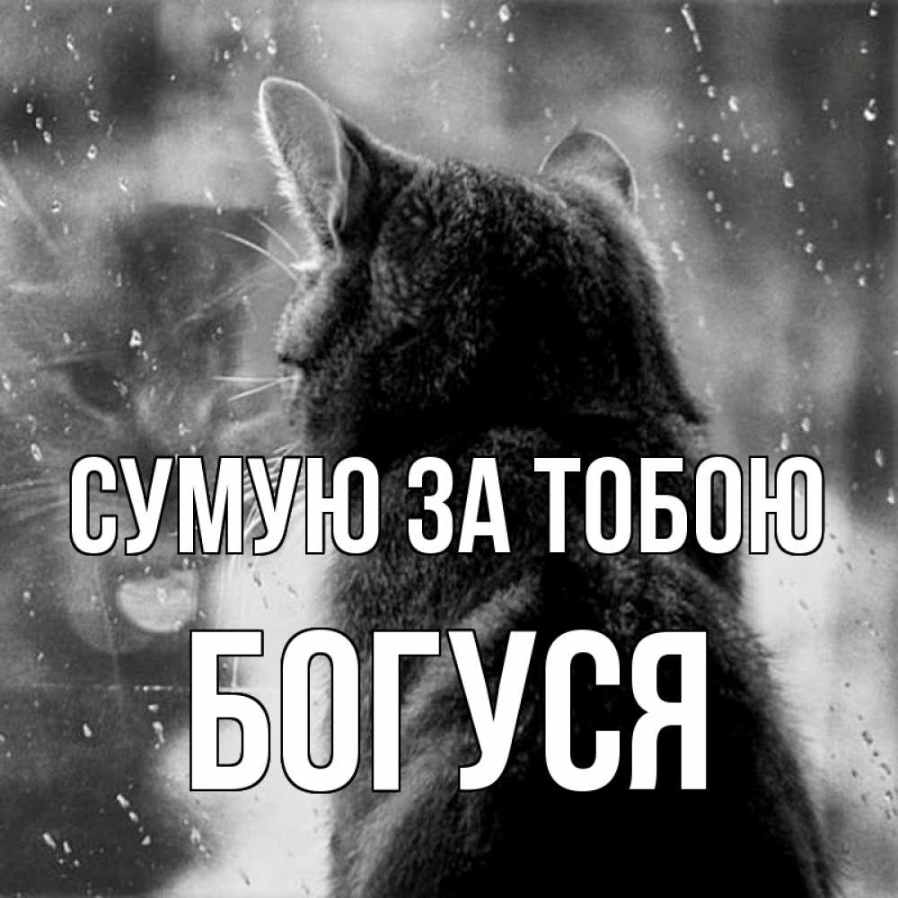 Открытка на каждый день з підписом, Богуся Сумую за тобою скорее ко мне приходи 1 Прикольна листівка з побажанням онлайн скачати безкоштовно 