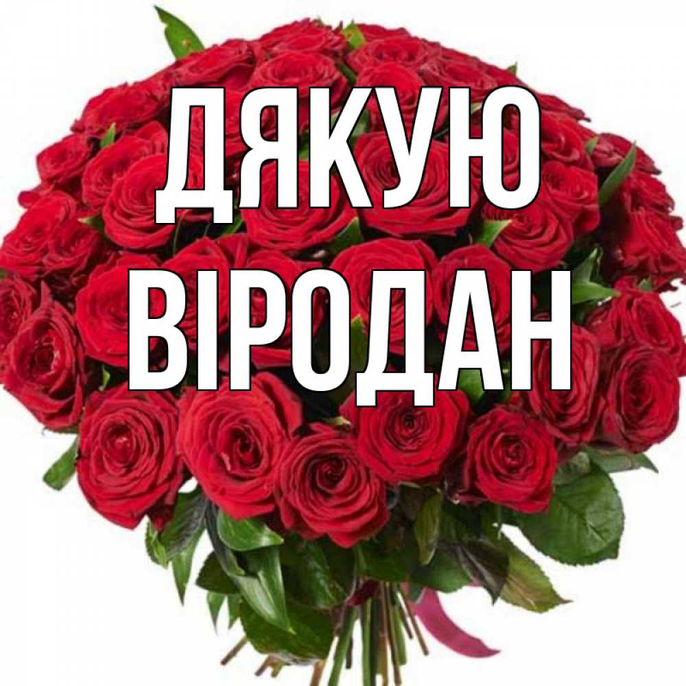 Открытка на каждый день з підписом, Віродан Дякую букет красных роз Прикольна листівка з побажанням онлайн скачати безкоштовно 